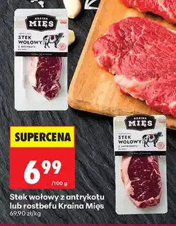 Biedronka Stek wołowy z antrykotu Kraina Mięs oferta