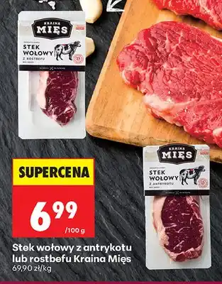 Biedronka Stek wołowy z antrykotu Kraina Mięs oferta