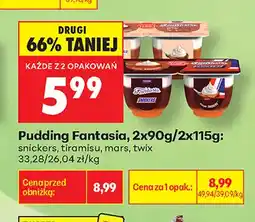 Biedronka Pudding Fantasia Tiramisu 2-pak oferta