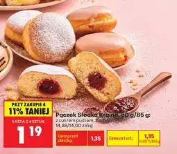 Biedronka Pączek z cukrem pudrem Słodka Kraina oferta