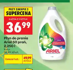 Biedronka Płyn do prania Ariel 50 prań kolor oferta