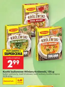 Biedronka Kostki bulionowe Winiary Królewski bulion warzywny oferta