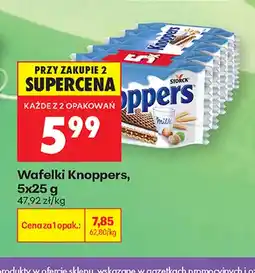 Biedronka Wafelki Knoppers 5-pak oferta