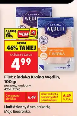 Biedronka Filet z indyka parzony Kraina Wędlin oferta