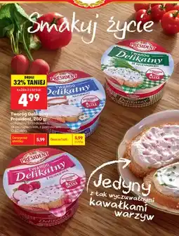 Biedronka Twaróg Delikatny z pomidorem Président oferta