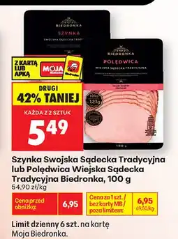Biedronka Polędwica Wiejska Sądecka Tradycyjna Biedronka oferta