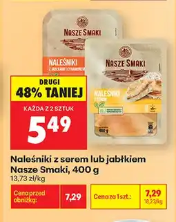Biedronka Naleśniki z jabłkiem Nasze Smaki oferta