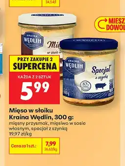 Biedronka Mięso w słoiku mięsny przysmak Kraina Wędlin oferta