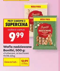 Biedronka Wafle nadziewane orzechowe Bonitki oferta