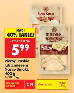 Biedronka Pierogi ruskie Nasze Smaki oferta