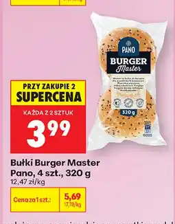 Biedronka Bułki Burger Master Pano 4-pak oferta