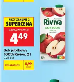 Biedronka Sok jabłkowy Riviva 100% oferta