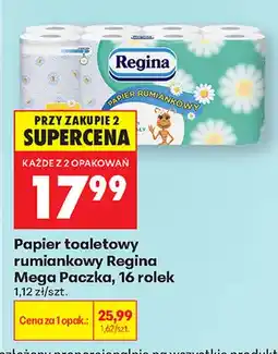 Biedronka Papier toaletowy rumiankowy Regina Mega Paczka 16-pak oferta
