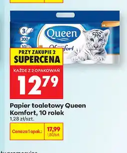 Biedronka Papier toaletowy Queen Komfort 10-pak oferta