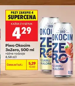 Biedronka Piwo bezalkoholowe Okocim 3xZero oferta