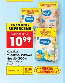 Biedronka Kaszka mleczno-ryżowa Nestlé banan oferta