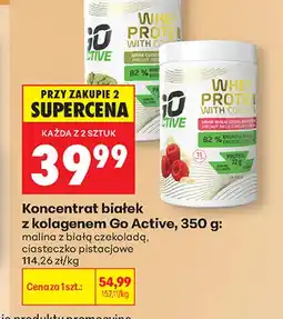 Biedronka Koncentrat białek z kolagenem malina z białą czekoladą Go Active oferta