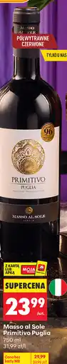 Biedronka Wino półwytrawne czerwone Masso al Sole Primitivo Puglia oferta