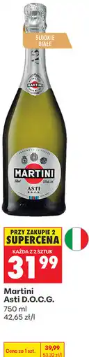 Biedronka Wino musujące Martini Asti D.O.C.G oferta