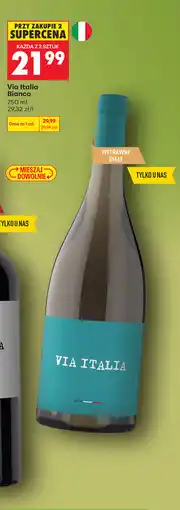 Biedronka Wino białe wytrawne Via Italia Bianco oferta