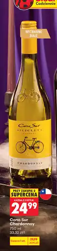 Biedronka Wino wytrawne białe Cono Sur Chardonnay oferta