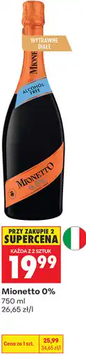 Biedronka Wino bezalkoholowe Mionetto 0% oferta