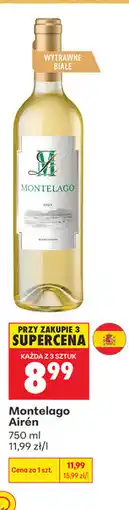 Biedronka Wino wytrawne białe Montelago Airén oferta