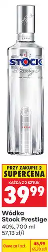 Biedronka Wódka Stock Prestige 40% oferta