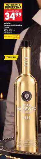 Biedronka Wódka Adam Mickiewicz Gold oferta