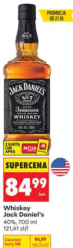 Biedronka Whiskey Jack Daniel's 40% oferta