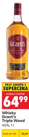 Biedronka Whisky Grant's Triple Wood oferta