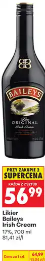 Biedronka Likier Baileys Irish Cream 17% oferta