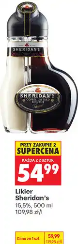 Biedronka Likier Sheridan's 15,5% oferta