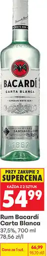 Biedronka Rum Bacardí Carta Blanca 37,5% oferta