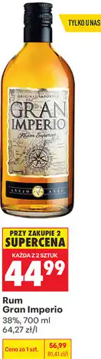 Biedronka Rum Gran Imperio 38% oferta