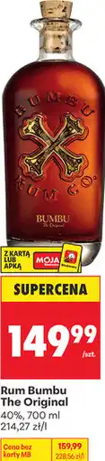 Biedronka Rum Bumbu The Original 40% oferta