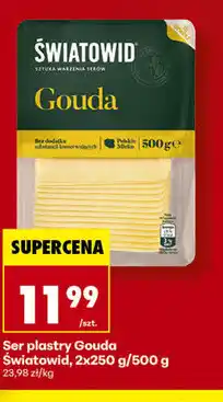 Biedronka Ser plastry Gouda Światowid, 2x250 g/500 g oferta