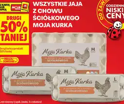 Biedronka Wszystkie jaja z chowu ściółkowego Moja Kurka oferta