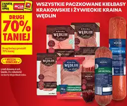 Biedronka Wszystkie paczkowane kiełbasy krakowskie i żywieckie Kraina Wędlin oferta