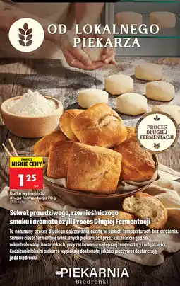 Biedronka Bułka wyśmienita długa fermentacja 70 g Piekarnia Biedronki oferta