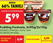 Biedronka Pudding Fantasia, 2x90g/2x115g oferta