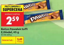 Biedronka Baton Pawełek toffi E.Wedel oferta