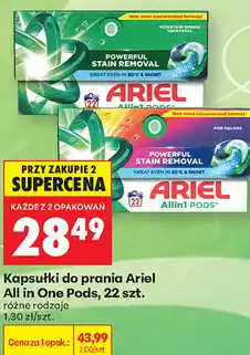 Biedronka Kapsułki do prania Ariel All in One Pods, 22 szt oferta