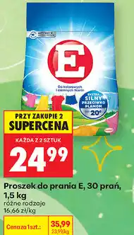 Biedronka Proszek do prania E, 30 prań oferta