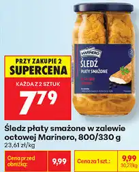 Biedronka Śledź płaty smażone w zalewie octowej Marinero, 800/330 g oferta