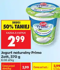 Biedronka Jogurt naturalny Primo Zott oferta