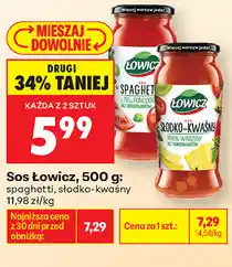 Biedronka Sos Łowicz oferta