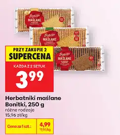 Biedronka Herbatniki maślane Bonitki oferta