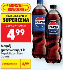 Biedronka Napój gazowany Pepsi, Pepsi Zero Cukru oferta