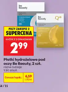 Biedronka Płatki hydrożelowe pod oczy Be Beauty, 2 szt oferta